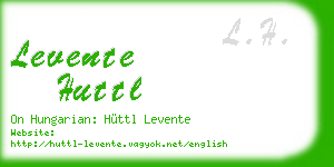 levente huttl business card